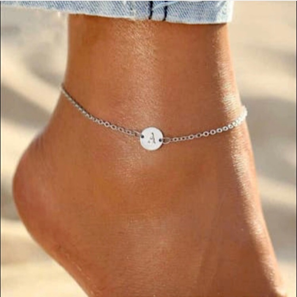 Letter Initial Minimalist Boho/Indie Gift Anklet